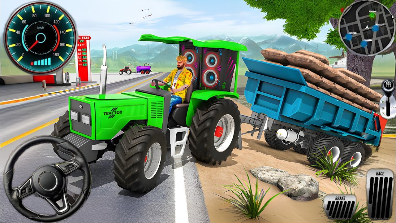 Indian Farming Cargo Tractor Offroad Driving Indian Tractor Simulator 2 | Android Gameplay 