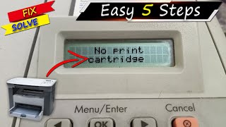 No print cartridge hp m1005 solution, 100 % Working with 5 Steps