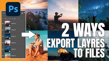2 Ways to Export Layers to Files in Photoshop |  Photoshop tutorial