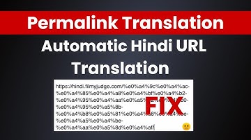 Permalink URL Translation Plugin for Wordpress | Automatic Hindi URL Translation