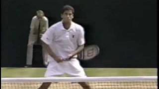 Pete Sampras - Slow Motion Serve and Volley