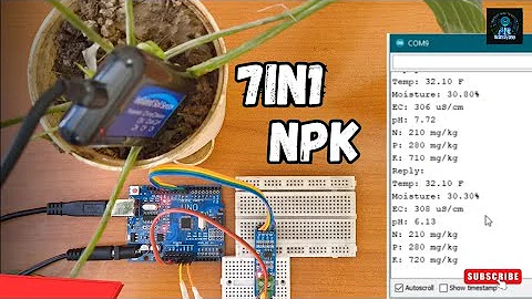 Arduino 7-in-1 Soil Monitoring System | NPK, pH, EC, Temp & Moisture