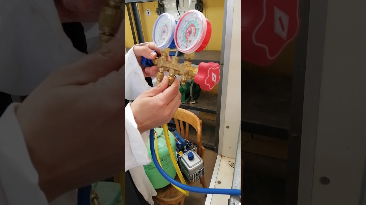 تفريغ وشحن جهاز تكييف شباك