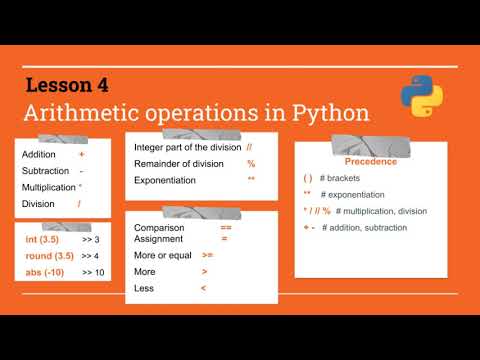 Lesson 4. Arithmetic