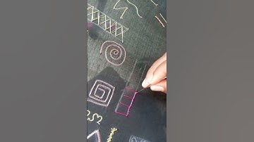 silk thread practice work for beginners #aariembroidery #shorts #aariwork #aari #trendingshorts