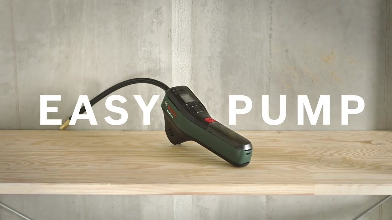 Bosch EasyPump – Die Akku-Druckluft-Fahrradpumpe für zu Hause oder