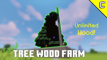 Minecraft EASY TREE WOOD FARM | Java & Bedrock 1.19 / 1.18