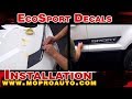EcoSport Ford Stripes Install, EcoSport Decals Install, EcoSport Vinyl Graphics Installation