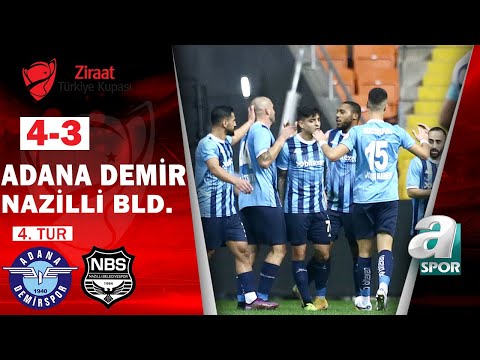 Adana Demirspor 4-3 Nazilli BLD. MAÇ ÖZETİ (Ziraat Türkiye Kupası 4.Tur Maçı) / A Spor / 08.11.2022
