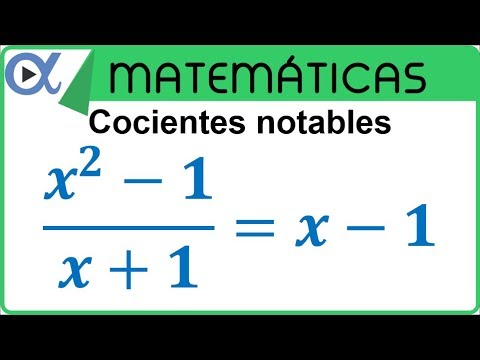 Cocientes notables