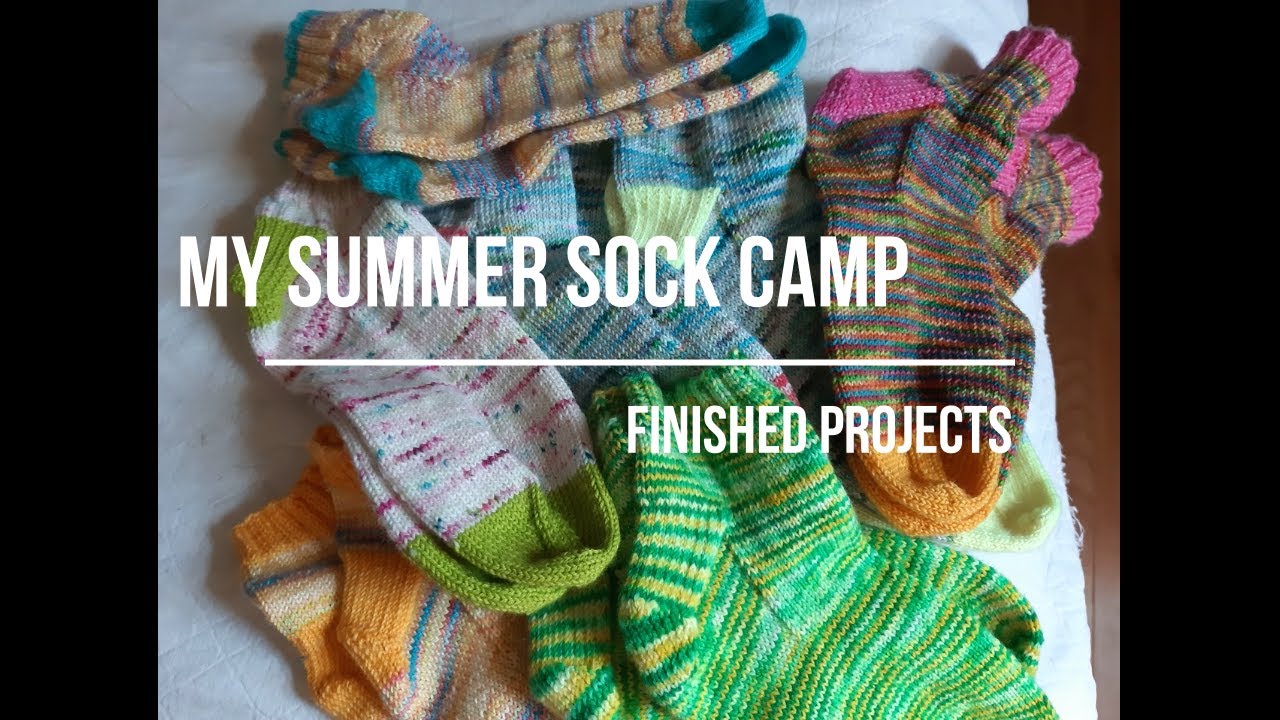 My Summer Sock Camp 2022 finished projects!! YouTube