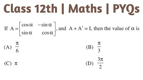 If A=[[cosα, -sinα], [sinα, cosα]] and A+A