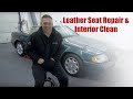 Leather Seat Repair & Clean in a 26 years old Mercedes SL 320