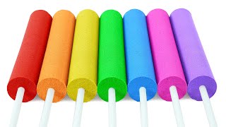 Satisfying Video How To Make Popsicle With Kinetic Sand Cutting Asmr 