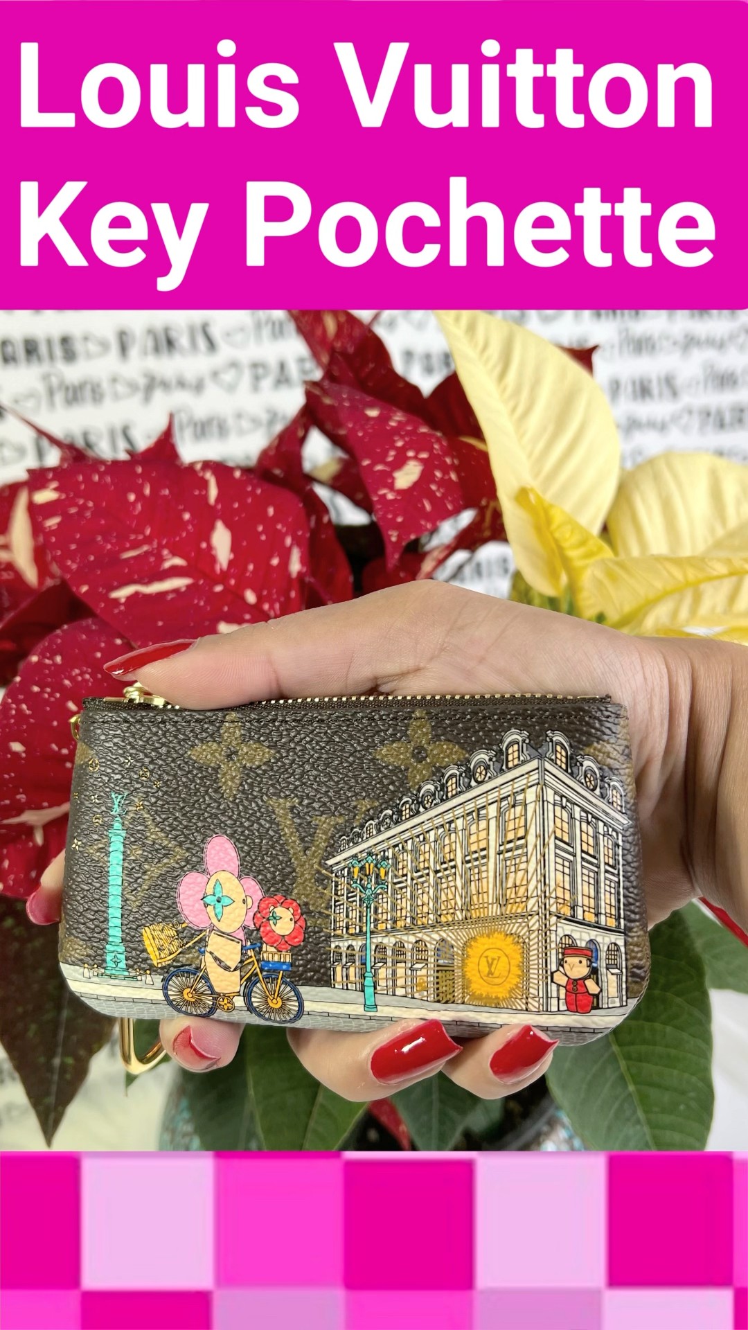 LOUIS VUITTON KEY POUCH HOLIDAY EDITION #louisvuittonlover