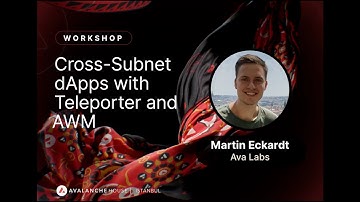 Cross-Subnet dApps with Teleporter and AWM: Martin Eckardt - Avalanche House Istanbul
