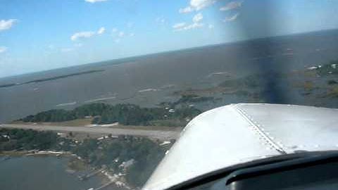 Cedar Key, FL, Approach with a Piper PA 28 Warrior, 11-05-2010