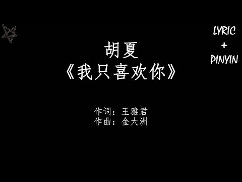 胡夏Hu Xia我只喜欢你I Only Like You [拼音+歌词PinYin+Lyrics] 电视剧《我只喜欢你》(Le Coup de Foudre) 主题曲