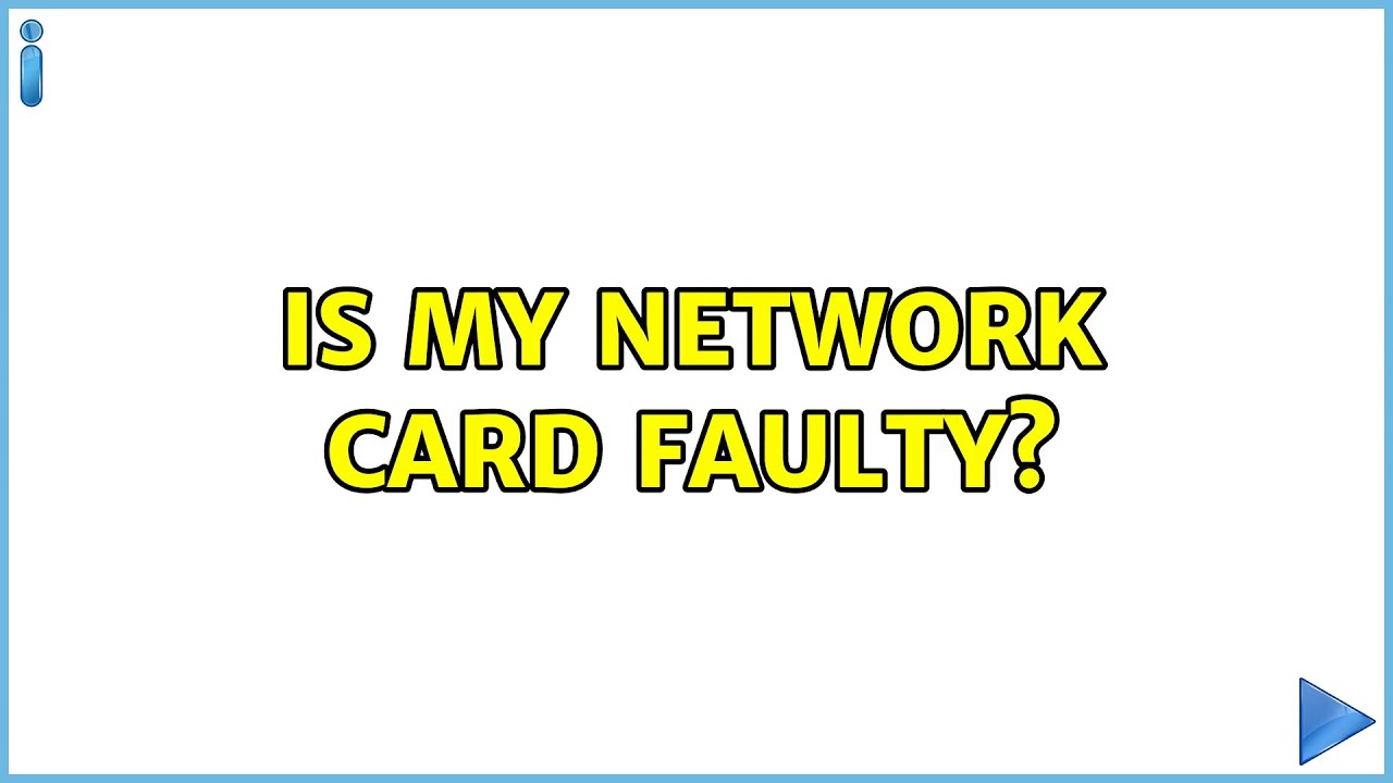 Is my network card faulty? (2 Solutions!!) YouTube