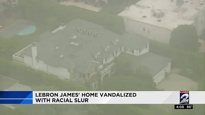 LeBron James' home vandalized with racial slur