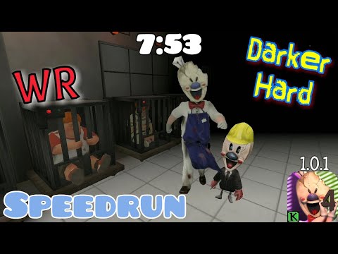 Ice scream 4 - World record (7:53), hard + darker speedrun