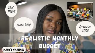 MONTHLY BUDGET FOR AN INTERNATIONAL STUDENT IN CANADA 🇨🇦 |RENT |GROCERIES |PHONEBILL|