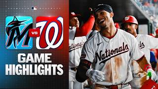Marlins vs Nationals Game Highlights 26 MLB Highlights