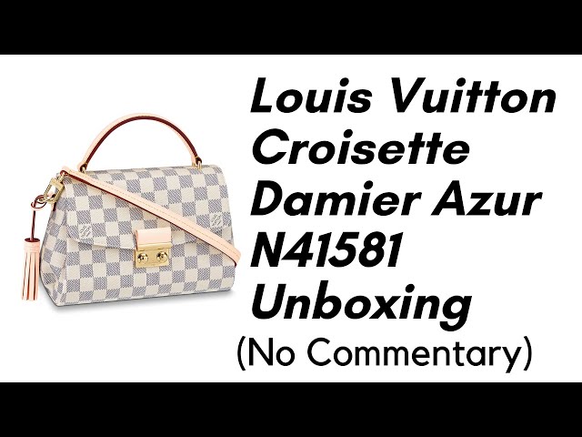 LOUIS VUITTON Croisette Damier Azur Canvas Crossbody Bag N41581