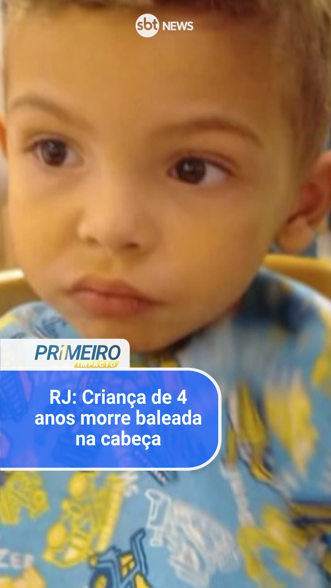 Criança de 4 anos morre baleada no Rio de Janeiro