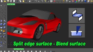 Rhino Tutorials - Split edge surface - Blend surface
