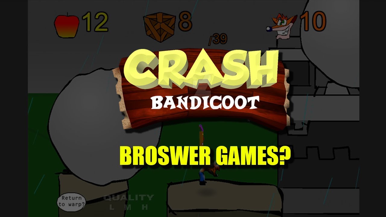 There's a Crash Bandicoot's Browser Game! YouTube