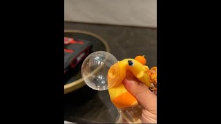 My nephew's new toy! Lulu blows bubbles