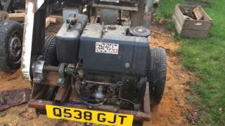 Diesel DIY sawbench START-UP and CUT