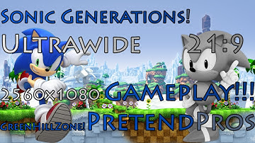 Modern Sonic Green Hill Zone ULTRAWIDE (2560x1080) (21:9) GAMEPLAY!
