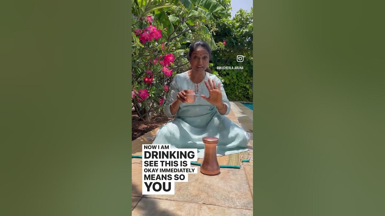 How I drink copper charged water everyday YouTube