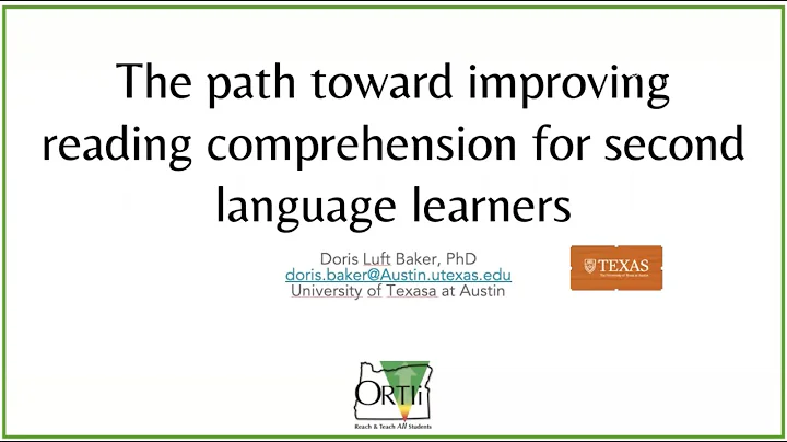 Doris Baker - The Path Toward Improving Reading Co...