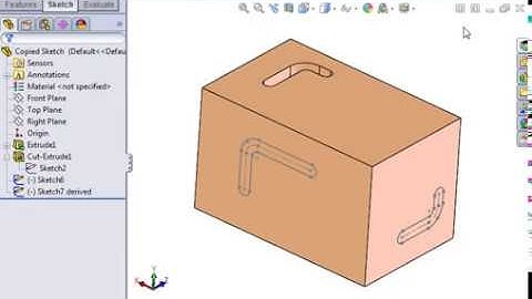 SolidWorks Part Modeling 01 Advanced Sketching   08 Derived Sketches