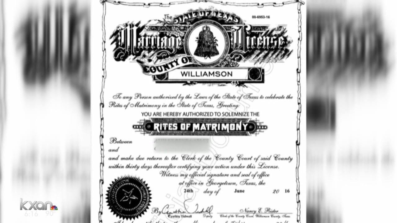 marriage license williamson county texas