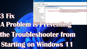 A Problem is Preventing the Troubleshooter from starting on Windows  11 - 3 Fix