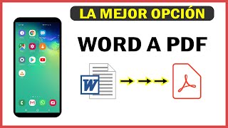 Como Convertir documento Word a PDF desde el Telefono | 2024 | Movil | Celular | Mejor Metodo