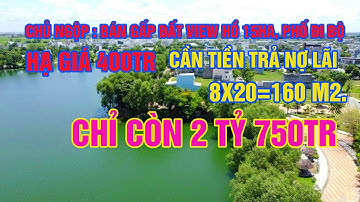 Chủ Ngộp Hạ Giá 400tr. Bán Lô Đất View Hồ Phố Đi Bộ Cát Tường Phú Sinh 8x20m Chỉ Còn 2 Tỷ 750tr