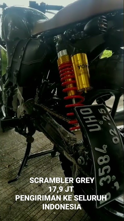 SCRAMBLER KEREN #produsenmotor #motorcustom #custommotor  #modifikasi #scrambler #bobber #japstyle