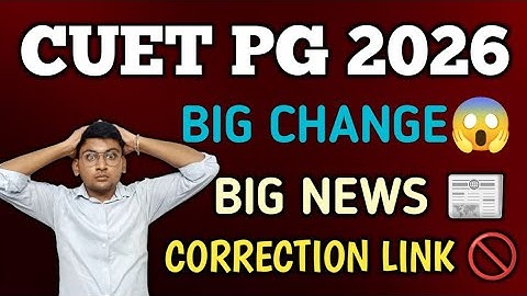 CUET PG 2026 APPLICATION FORM BIGGEST PROBLEM 😱 | CUET PG CORRECTION | CUET PG REGISTRATION 2026