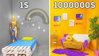 GOOD VS BAD ROOM || DIY Ideas To Create Cool Bedroom by 123 GO! GLOBAL