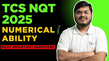 TCS NQT Numerical Ability Questions 2025 | TCS NQT Aptitude Preparation 2025 | TCS NQT Preparation