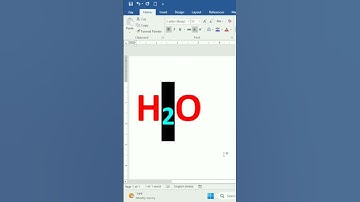 MS Word Superscript & Subscript Shortcut Keys