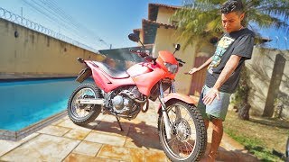 Pintei A Moto Nova Do Meu Amigo Inteira De Rosa !