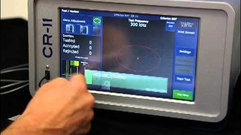 Criterion NDT CR-11, Eddy Current Test Instrument Operation