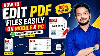 How to Edit PDF Files Easily on Mobile &amp; PC (Step-by-Step Guide for Beginners) | OMG's Campus