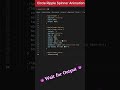 Ripple Spinner Animation |  HTML CSS